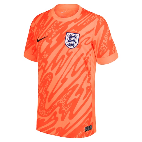 England National Team Nike Youth 2024 Goalkeeper Replica Stadium Jersey - Orange - Image 2