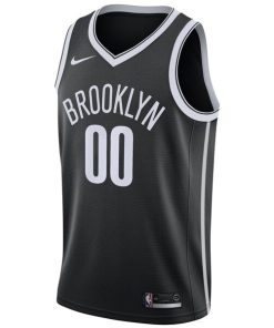 Alternative view of Brooklyn Nets Nike 2020/21 Swingman Custom Jersey - Icon Edition - Black