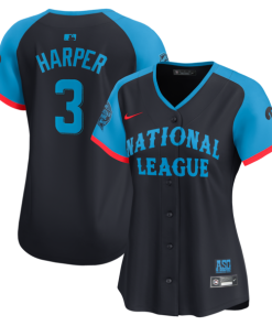 Bryce Harper National League Nike Women's 2024 MLB All-Star Game Limited Player Jersey - Navy