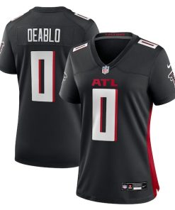 Divine Deablo Atlanta Falcons Nike Women's Team Game Jersey -  Black