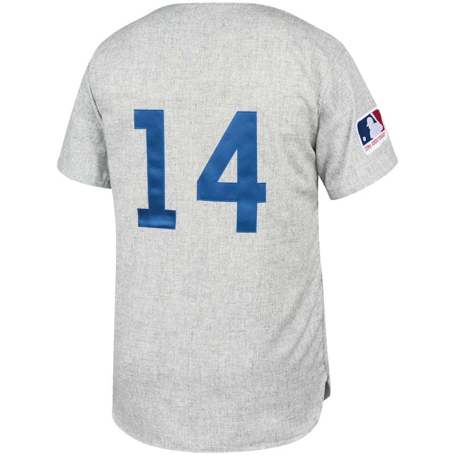 Ernie Banks Chicago Cubs Gray Away 1969 Authentic Jersey - Gray - Image 3