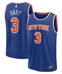Josh Hart New York Knicks  Fast Break Replica Player Jersey - Icon Edition - Royal