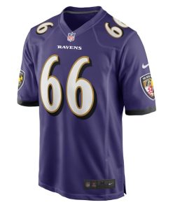 Alternative view of Ben Cleveland Baltimore Ravens Nike Game Jersey - Purple