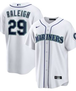 Cal Raleigh Seattle Mariners Nike Home Replica Jersey - White