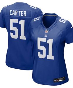 Abdul Carter New York Giants Nike Women's First Round Pick Game Jersey - Royal