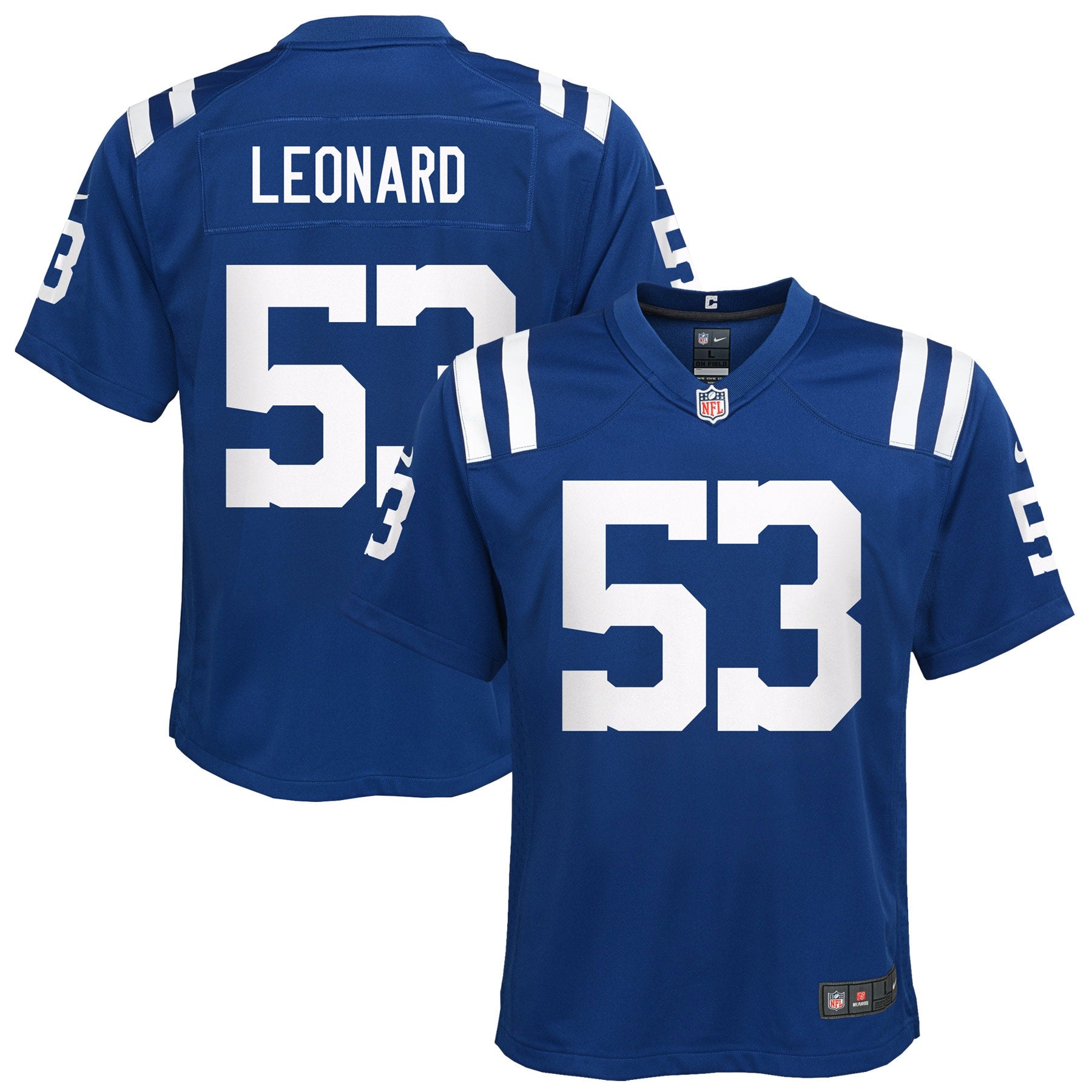 Shaquille Leonard Indianapolis Colts Nike Youth Game Jersey - Blue/Royal - Image 5