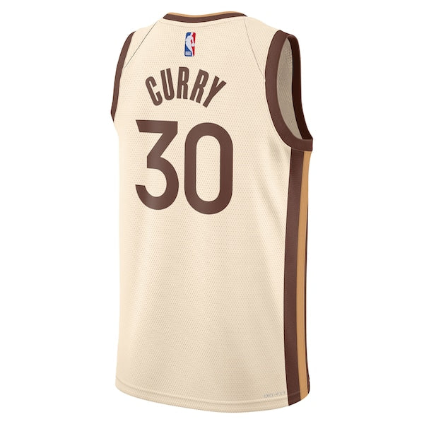 Stephen Curry Golden State Warriors Nike Unisex 2025/26 Swingman Jersey - Tan - City Edition - Image 3