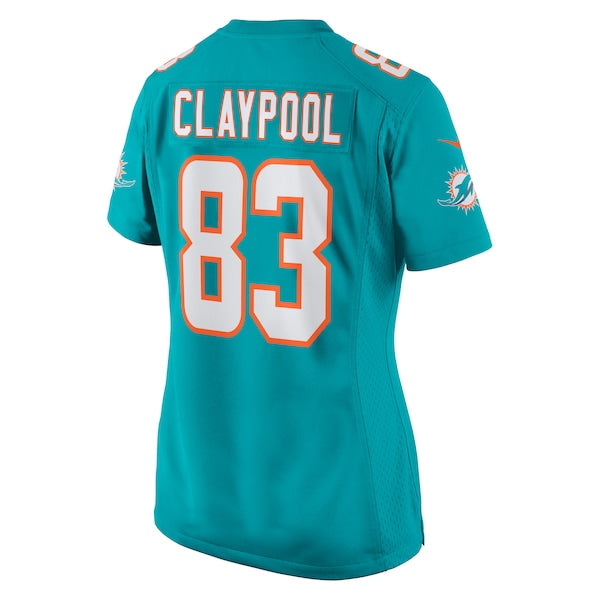 Chase Claypool Miami Dolphins Nike Women's Game Jersey - Aqua - Image 3