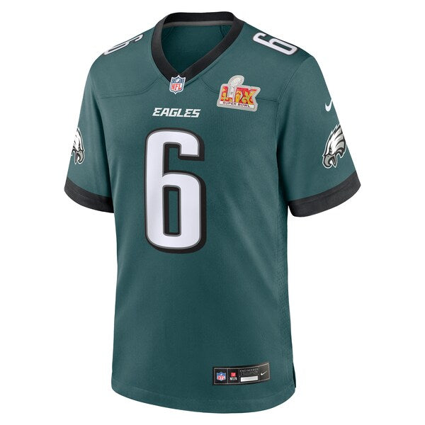 DeVonta Smith Philadelphia Eagles Nike Super Bowl LIX Game Player Jersey - Midnight Green - Image 6