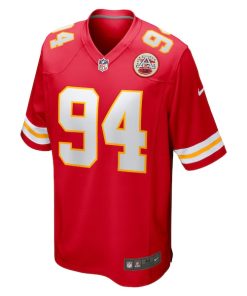 Alternative view of Malik Herring Kansas City Chiefs Nike Team Game Player Jersey - Red