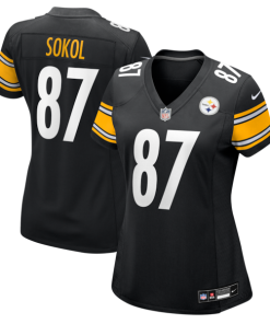 Matt Sokol Pittsburgh Steelers Nike Women's Team Game Jersey -  Black