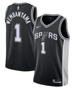 Victor Wembanyama San Antonio Spurs Nike Youth 2023 NBA Draft First Round Pick Swingman Jersey - Icon Edition - Black