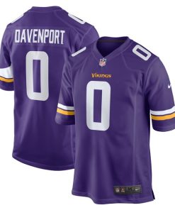 Marcus Davenport Minnesota Vikings Nike Team Game Jersey - Purple