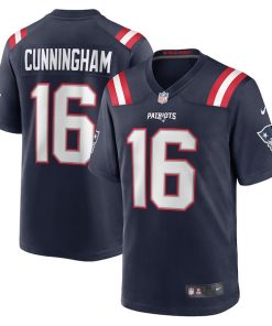 Malik Cunningham New England Patriots Nike Team Game Jersey -  Navy