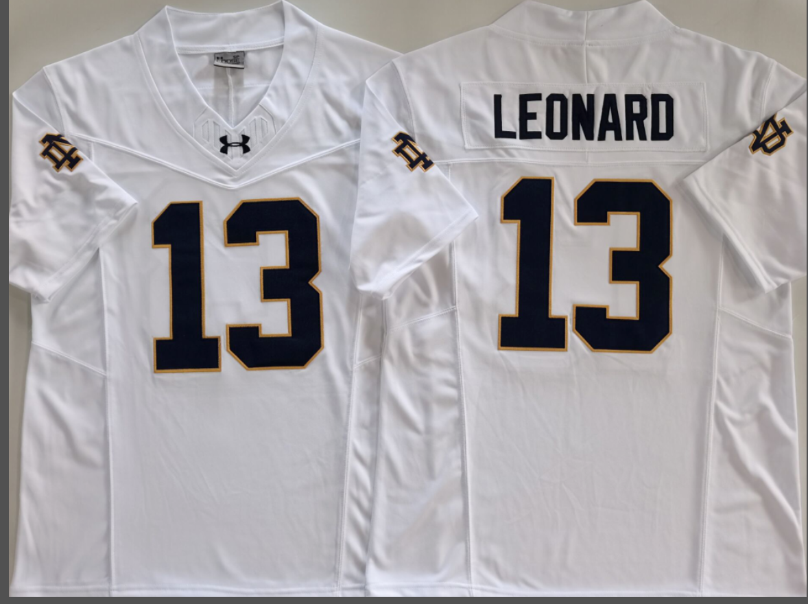 Jaden Leonard NCAA Notre Dame Fighting Irish Nike Vapor Limited Jersey