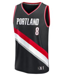 Alternative view of Deni Avdija Portland Trail Blazers  Youth Fast Break Replica Player Jersey - Icon Edition - Black