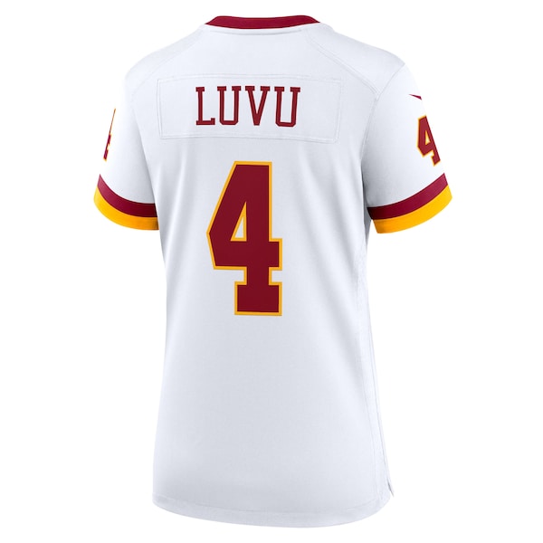 Frankie Luvu Washington Commanders Nike Women's Game Super Bowl Era Jersey - White - Image 3