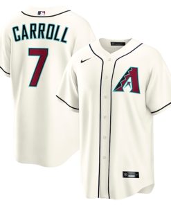 Corbin Carroll Arizona Diamondbacks Nike Home Replica Jersey - Cream/Gray