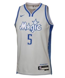 Alternative view of Paolo Banchero Orlando Magic Nike Youth 2025/26 City Edition Swingman Jersey - Silver