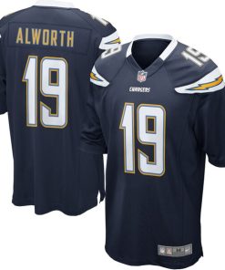 Alternative view of San Diego Chargers Nike Lance Alworth Retired Player Game Jersey - Navy