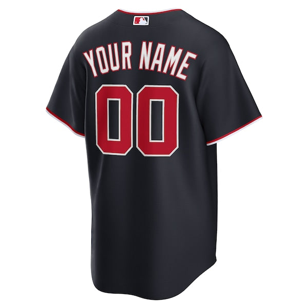 Washington Nationals Nike Alternate Custom Replica Jersey - Navy/White - Image 4