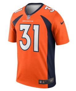 Alternative view of Justin Simmons Denver Broncos Nike Legend Jersey - Orange
