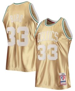 Larry Bird Boston Celtics 75th Anniversary 1985/86 Hardwood Classics Swingman Jersey - Gold