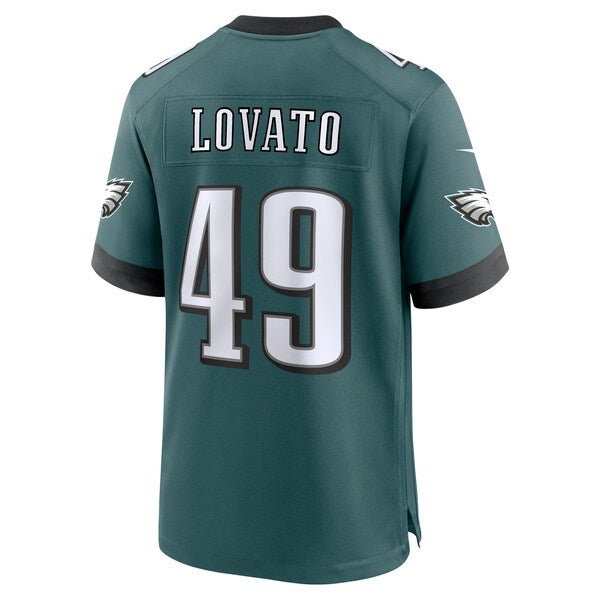 Rick Lovato Philadelphia Eagles Nike Team Game Jersey - Midnight Green - Image 4