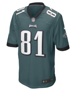 Alternative view of Grant Calcaterra Philadelphia Eagles Nike Game Player Jersey - Midnight Green