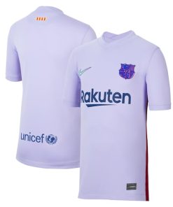 Barcelona Nike Youth 2021/22 Away Stadium Replica Jersey - Purple