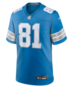 Alternative view of Calvin Johnson Detroit Lions Nike Team Retired Game Jersey -  Blue