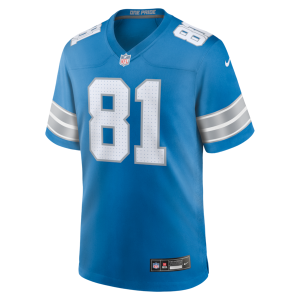Calvin Johnson Detroit Lions Nike Team Retired Game Jersey - Blue - Image 2