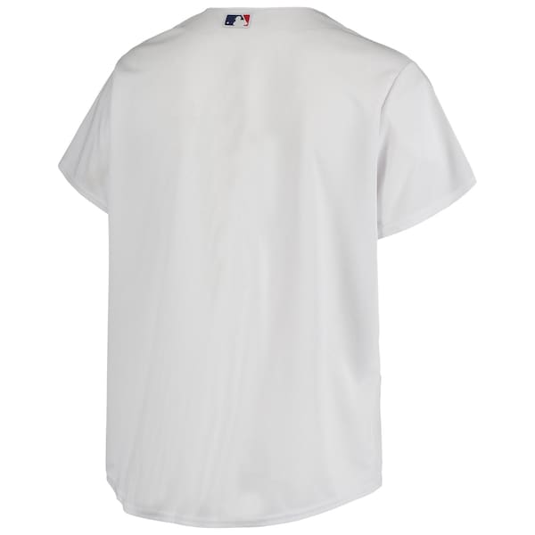 Los Angeles Dodgers Women's Plus Size Sanitized Replica Team Jersey - White - Image 3
