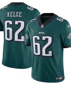 Jason Kelce Philadelphia Eagles Nike Vapor F.U.S.E. Limited Jersey - Midnight Green/Kelly Green