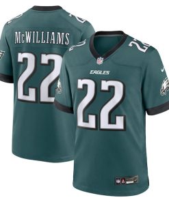 Mac McWilliams Philadelphia Eagles Nike Team Game Jersey - Midnight Green