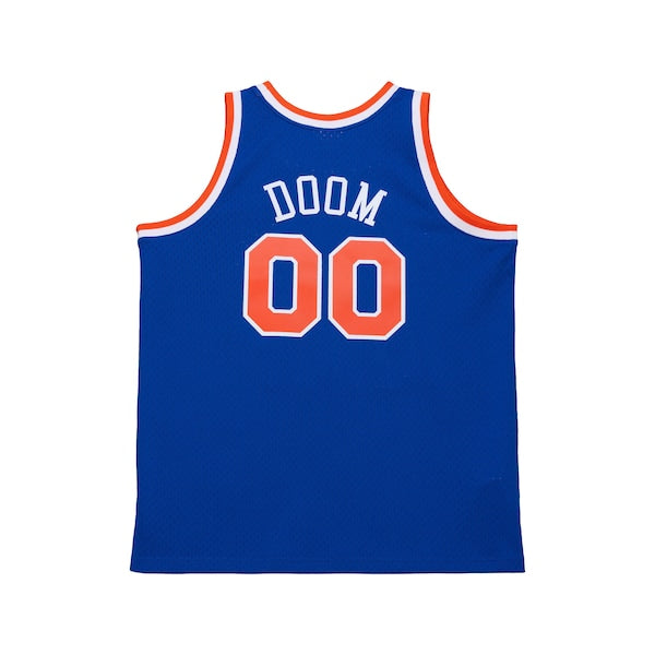 MF DOOM x NY Knicks x A New York Story Fashion Jersey - Blue/White - Image 3