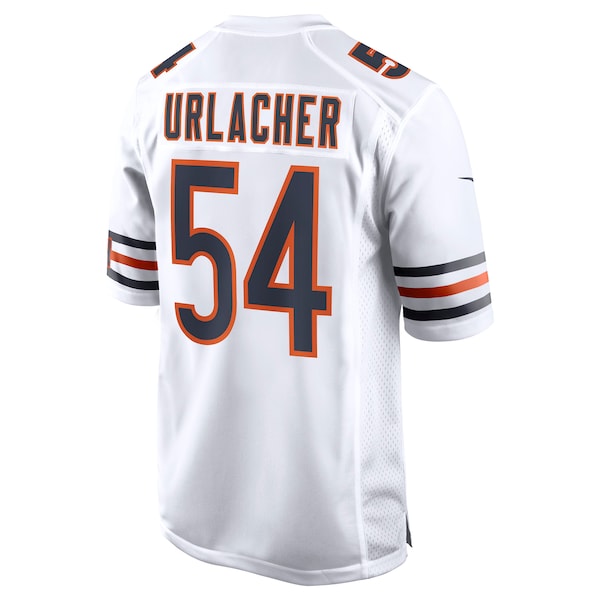 Brian Urlacher Chicago Bears Nike Retired Player Game Jersey - White/Navy/Orange - Image 4