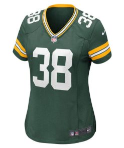 Alternative view of Innis Gaines Green Bay Packers Nike Women's Game Jersey - Green