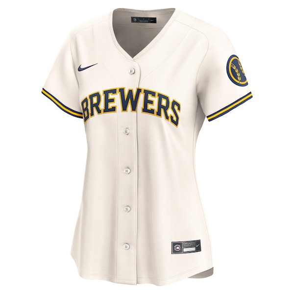 Milwaukee Brewers Nike Women's 2024 Jackie Robinson Day Home Limited Jersey?ยจC Cream - Image 2