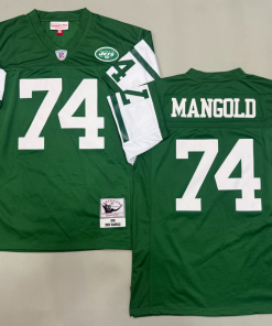 Nick Mangold New York Jets Authentic Throwback Retired Player Jersey