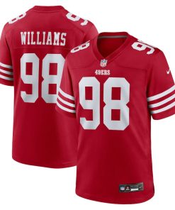 Mykel Williams San Francisco 49ers Nike 2025 NFL Draft First Round Pick No. 11 Game Jersey - Scarlet