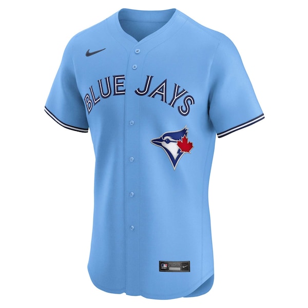 Toronto Blue Jays Nike Home Elite Jersey - Powder Blue - Image 3