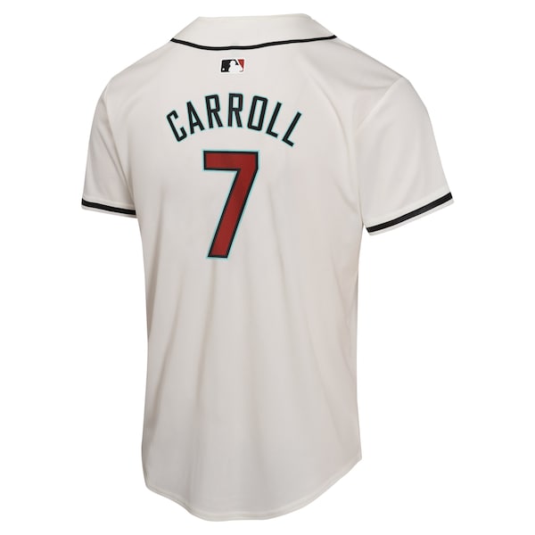 Corbin Carroll Arizona Diamondbacks Nike Youth Home Game Player Jersey - White - Image 3
