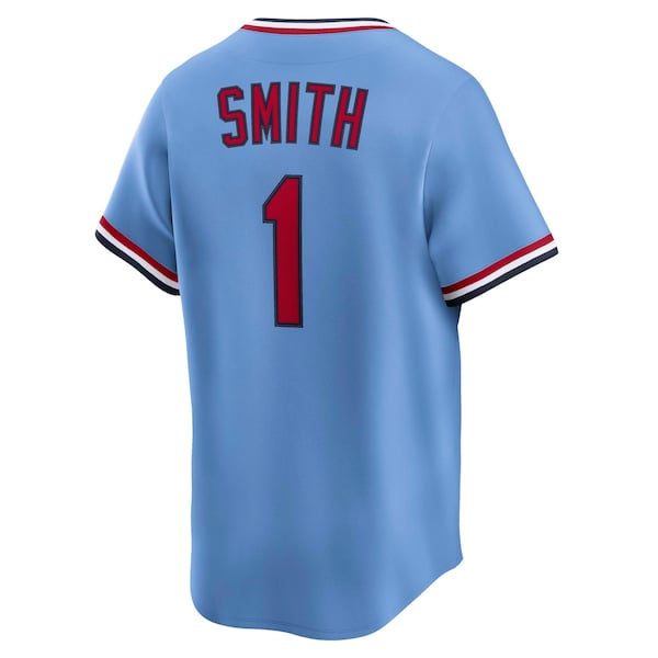 Ozzie Smith St. Louis Cardinals Nike Throwback Cooperstown Collection Limited Jersey - Blue/White - Image 4