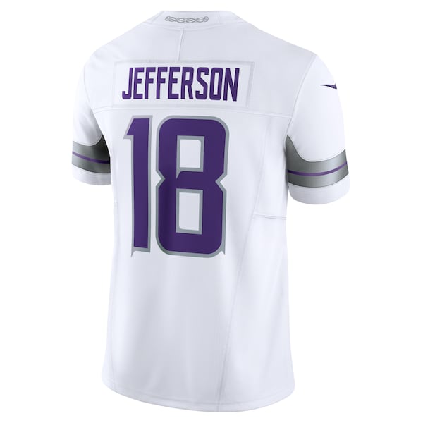 Justin Jefferson Minnesota Vikings Nike Alternate Vapor F.U.S.E. Limited Jersey - White/Purple - Image 4