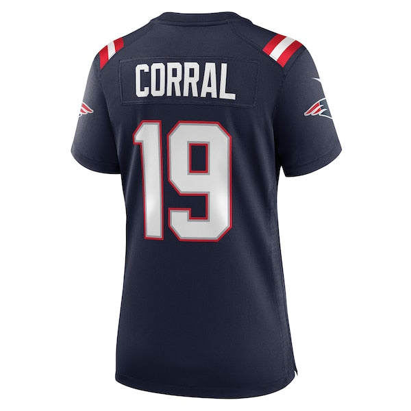 Matt Corral New England Patriots Nike Women's Team Game Jersey - Navy - Image 3