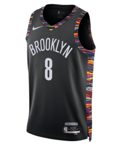 Alternative view of Egor D?min Brooklyn Nets Nike Unisex 2025/26 Swingman Jersey - City Edition - Black