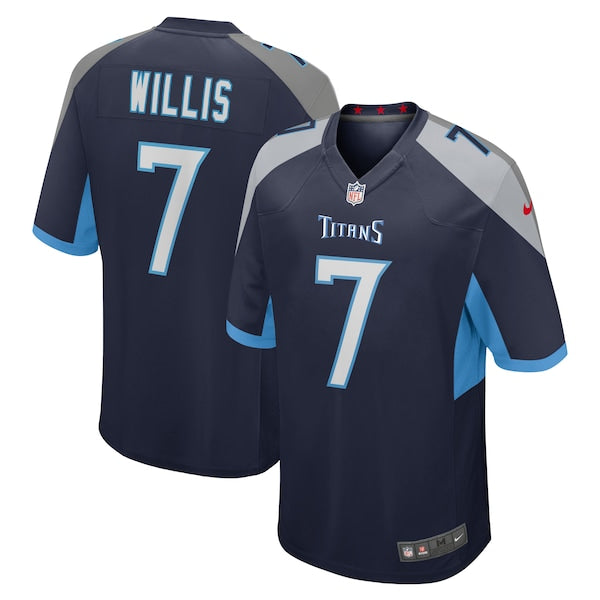 Malik Willis Tennessee Titans Nike Player Game Jersey - Navy/Light Blue - Image 2