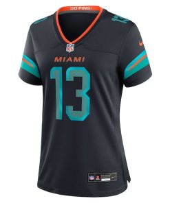 Alternative view of Dan Marino Miami Dolphins Nike Women's 2025 Rivalries Collection Retired Player Game Jersey - Pitch Blue