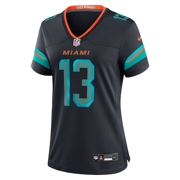 Dan Marino Miami Dolphins Nike Women's 2025 Rivalries Collection Retired Player Game Jersey - Pitch Blue - Image 2